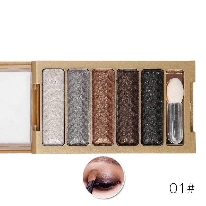QiaoYan Eye Makeup Professional 5 цветов Блестящая палитра Super Flash Дымчатый нюдовый макияж 1
QiaoYan Eye Makeup Professional 5 цветов Блестящая палитра Super Flash Дымчатый нюдовый макияж 1