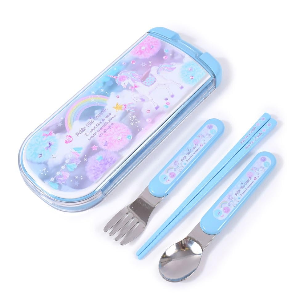 COLORFUL CANDY STYLE Children s Cutlery Trio Set (Chopsticks, Spoon, Fork) - Unicorn Fantasy Design, Made in Japan, for Girls (N5803570)
COLORFUL CANDY STYLE Children s Cutlery Trio Set (Chopsticks, Spoon, Fork) - Unicorn Fantasy Design, Made in Japan, for Girls (N5803570)