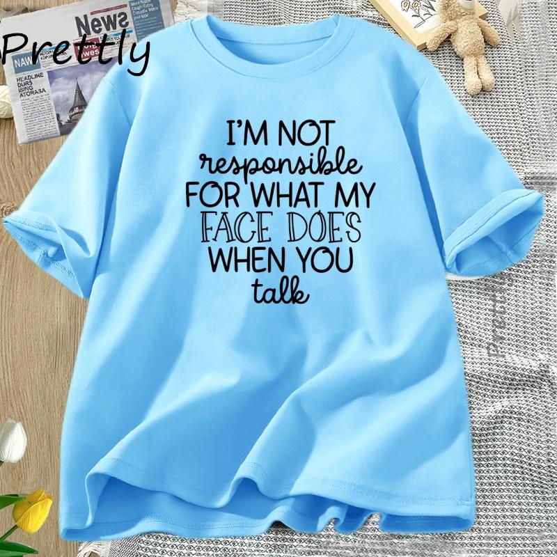 Im Not Responsible TShirt Women Funny T Shirt Summer Cotton Short Sleeve Womens Tee Shirt Harajuku Loose Tops T Shirts 4XL
Im Not Responsible TShirt Women Funny T Shirt Summer Cotton Short Sleeve Womens Tee Shirt Harajuku Loose Tops T Shirts 4XL