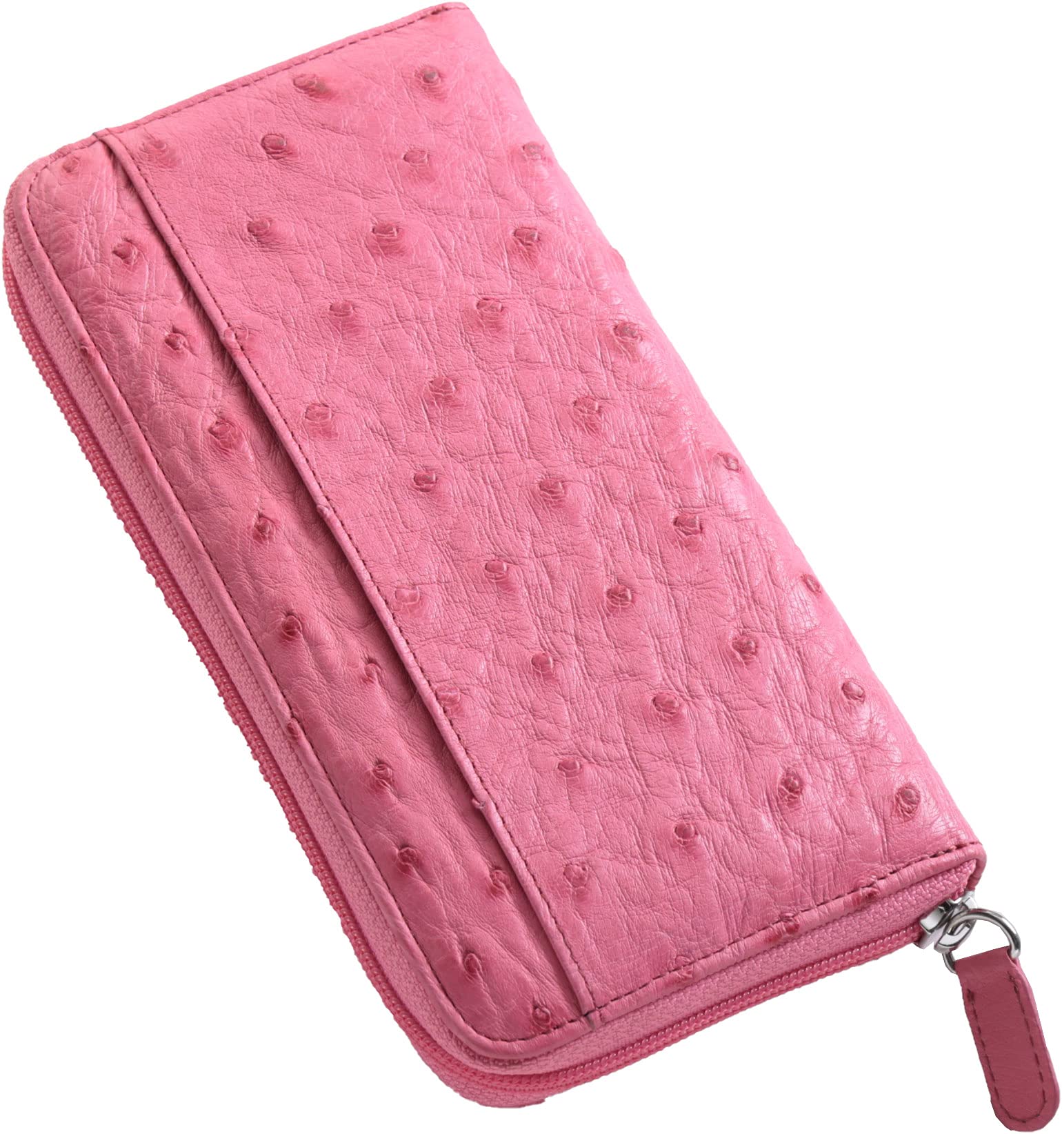 Sankyo Shokai and Ostrich Leather Long Wallet with Round Zipper Women s Men s Half-Point (Type A, Pink) рожевий
Sankyo Shokai and Ostrich Leather Long Wallet with Round Zipper Women s Men s Half-Point (Type A, Pink) рожевий