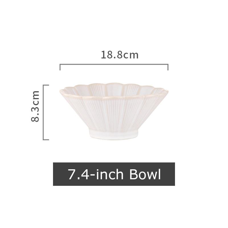 Japanese Ramen Bowl Ceramic White Blue Glazed Noodle Bowl Flower-shaped Big Pasta Rice Soup Bowl Microwave Safe Mixing Bowl
Japanese Ramen Bowl Ceramic White Blue Glazed Noodle Bowl Flower-shaped Big Pasta Rice Soup Bowl Microwave Safe Mixing Bowl
