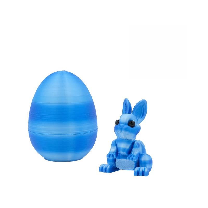 2Pcs Easter Rabbit Home Desktop Decoration 3D Printed Rabbit Eggs Ornament Animal Model Happy Easter Gift For Kids A9
2Pcs Easter Rabbit Home Desktop Decoration 3D Printed Rabbit Eggs Ornament Animal Model Happy Easter Gift For Kids A9
