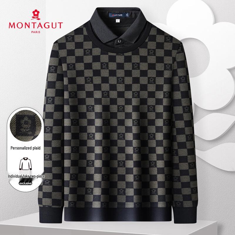 MONTAGUT Men s Faux Two-Piece Plaid Long Sleeve Polo Shirt 52
MONTAGUT Men s Faux Two-Piece Plaid Long Sleeve Polo Shirt 52