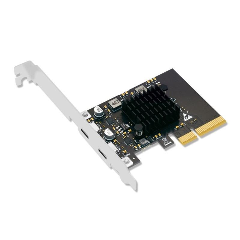 Double TypeC Usb3.2 Expansion Card Fast 20Gbps USB3.2 Expansion Card Efficiently Connect Multiple USB TypeC Devices 
Double TypeC Usb3.2 Expansion Card Fast 20Gbps USB3.2 Expansion Card Efficiently Connect Multiple USB TypeC Devices