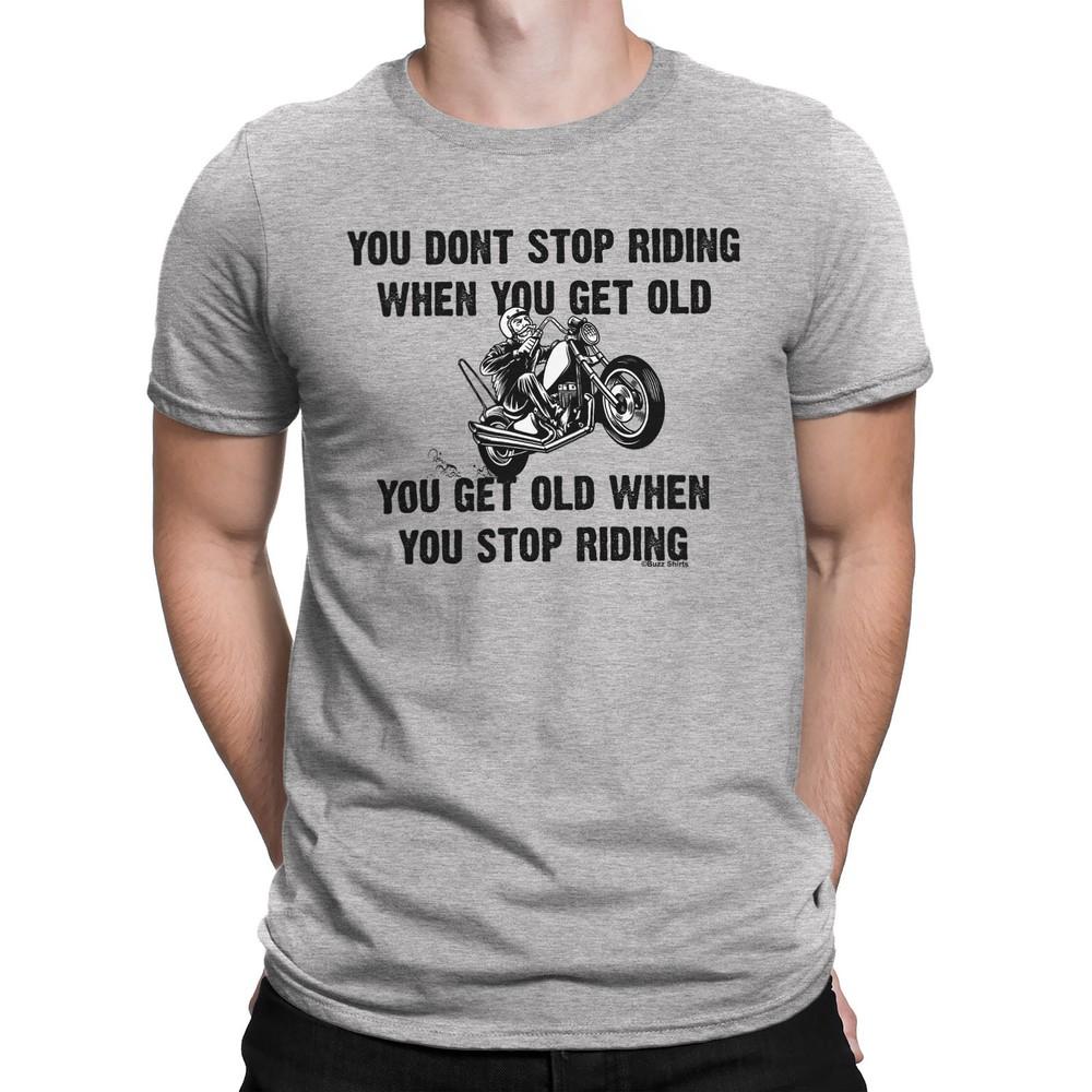 Mens Biker T-Shirt Motorbike Bike Dont Stop Riding When You Get Old Gift 4XL
Mens Biker T-Shirt Motorbike Bike Dont Stop Riding When You Get Old Gift 4XL