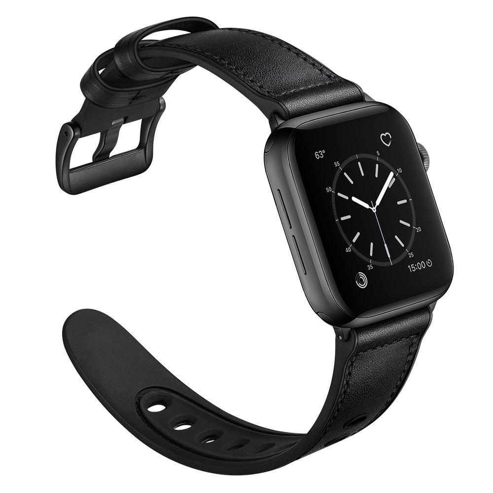 Genuine Leather Watch Band Replacement for Apple Watch Series 10 42mm/9 8 7 41mm/6 5 4 SE SE (2022) SE (2023) 40mm/3 2 1 38mm Black
Genuine Leather Watch Band Replacement for Apple Watch Series 10 42mm/9 8 7 41mm/6 5 4 SE SE (2022) SE (2023) 40mm/3 2 1 38mm Black