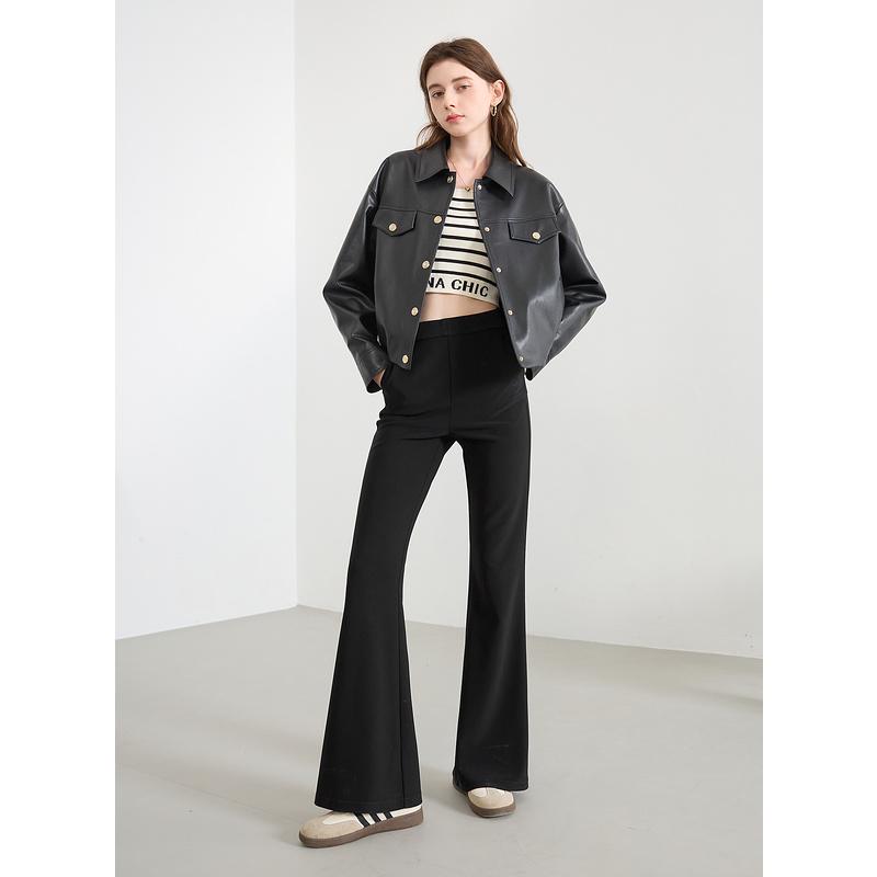 Women s High Waist Black Micro Flare Pants - Petite Slimming Fit for Spring/Autumn 2025 L
Women s High Waist Black Micro Flare Pants - Petite Slimming Fit for Spring/Autumn 2025 L