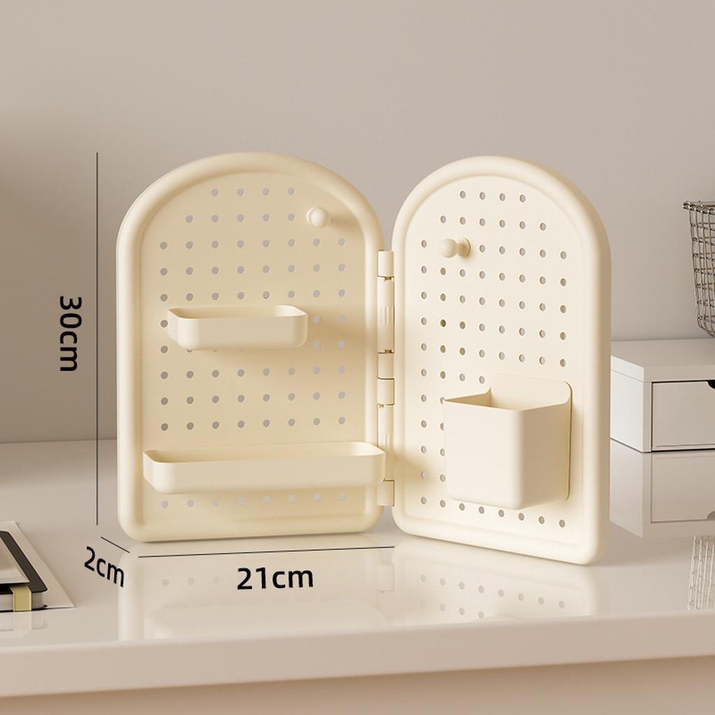 Foldable Pegboard Desktop Organizer Multifunctional DIY Stationery Storage Holder No-Drill WallMount for Dorm Office Desk Corner вершковий
Foldable Pegboard Desktop Organizer Multifunctional DIY Stationery Storage Holder No-Drill WallMount for Dorm Office Desk Corner вершковий