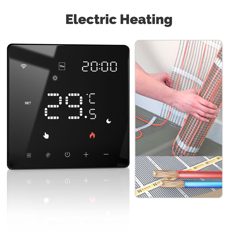 Voice Controlled Smart Floor Heating Thermostat Compatible with For tuya For Zigbee Weekly Programming and Temperature Display
Voice Controlled Smart Floor Heating Thermostat Compatible with For tuya For Zigbee Weekly Programming and Temperature Display