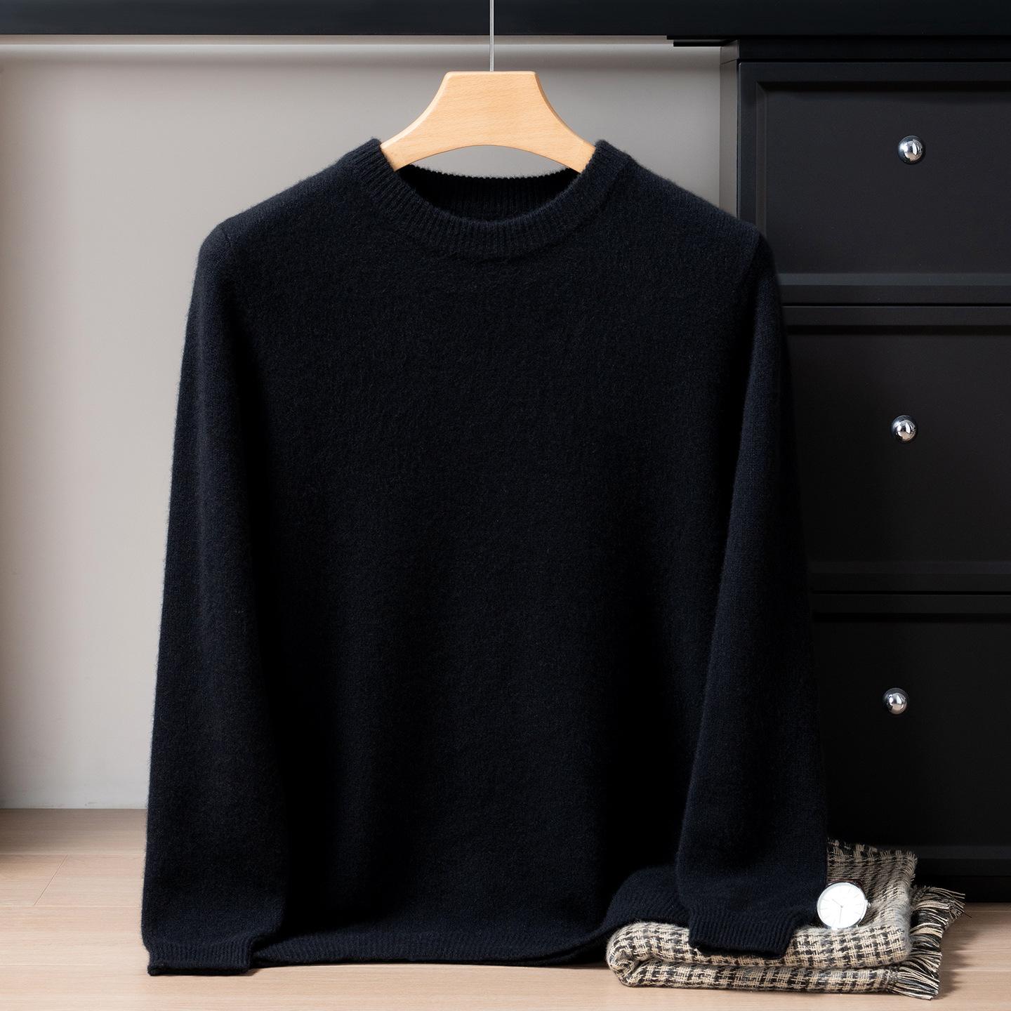 Albas hill cashmere sweater men s round neck double-strand thickened pure cashmere sweater knitted base XXXL чорний
Albas hill cashmere sweater men s round neck double-strand thickened pure cashmere sweater knitted base XXXL чорний