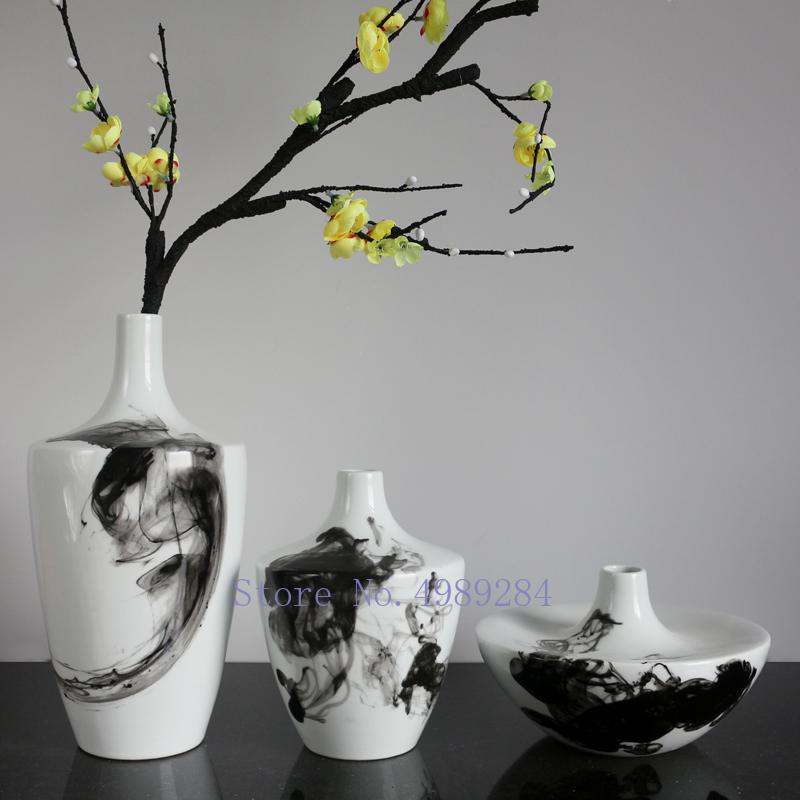 Chinese Style Retro Ceramics Vase Ink Black and White Marbling Modern Home Desktop Decoration Flower Arrangement Accessories
Chinese Style Retro Ceramics Vase Ink Black and White Marbling Modern Home Desktop Decoration Flower Arrangement Accessories
