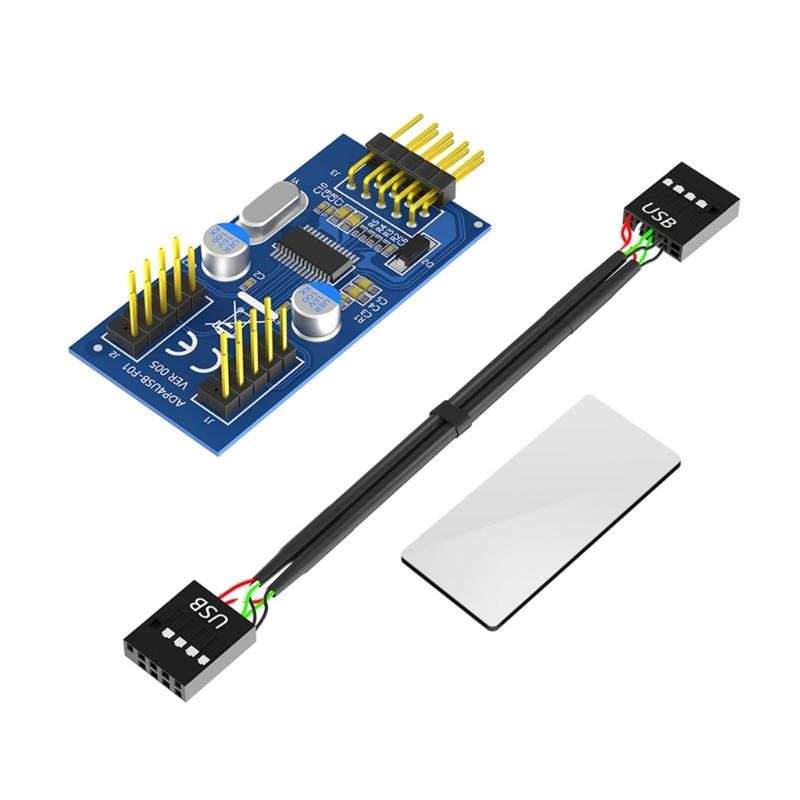 Материнські плати USB2.0 9-контактний роз єм 1 до 2 Розгалужувачі-хаби Адаптери-конвертери USB2.0 Female до 2 Female Кабель 1
Материнські плати USB2.0 9-контактний роз єм 1 до 2 Розгалужувачі-хаби Адаптери-конвертери USB2.0 Female до 2 Female Кабель 1