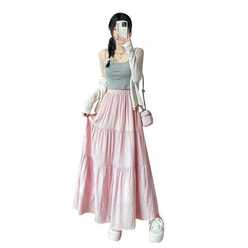 Pink Skirt Spring Women Small Gentle Wind Thin Versatile Skirt A Word High Waist Cake Skirt XL чорний
Pink Skirt Spring Women Small Gentle Wind Thin Versatile Skirt A Word High Waist Cake Skirt XL чорний