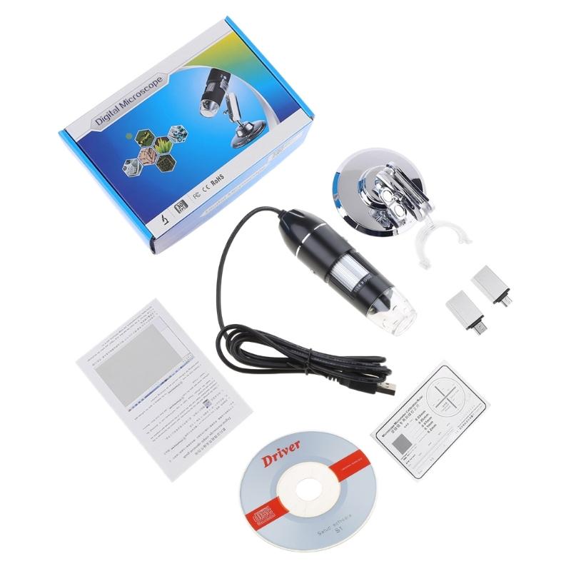 Digital Microscope 1600X Portable 2 Adapters Support for Windows PC Type-C Micro-USB Phone USB Magnifier with 8 LED 1 золотий
Digital Microscope 1600X Portable 2 Adapters Support for Windows PC Type-C Micro-USB Phone USB Magnifier with 8 LED 1 золотий