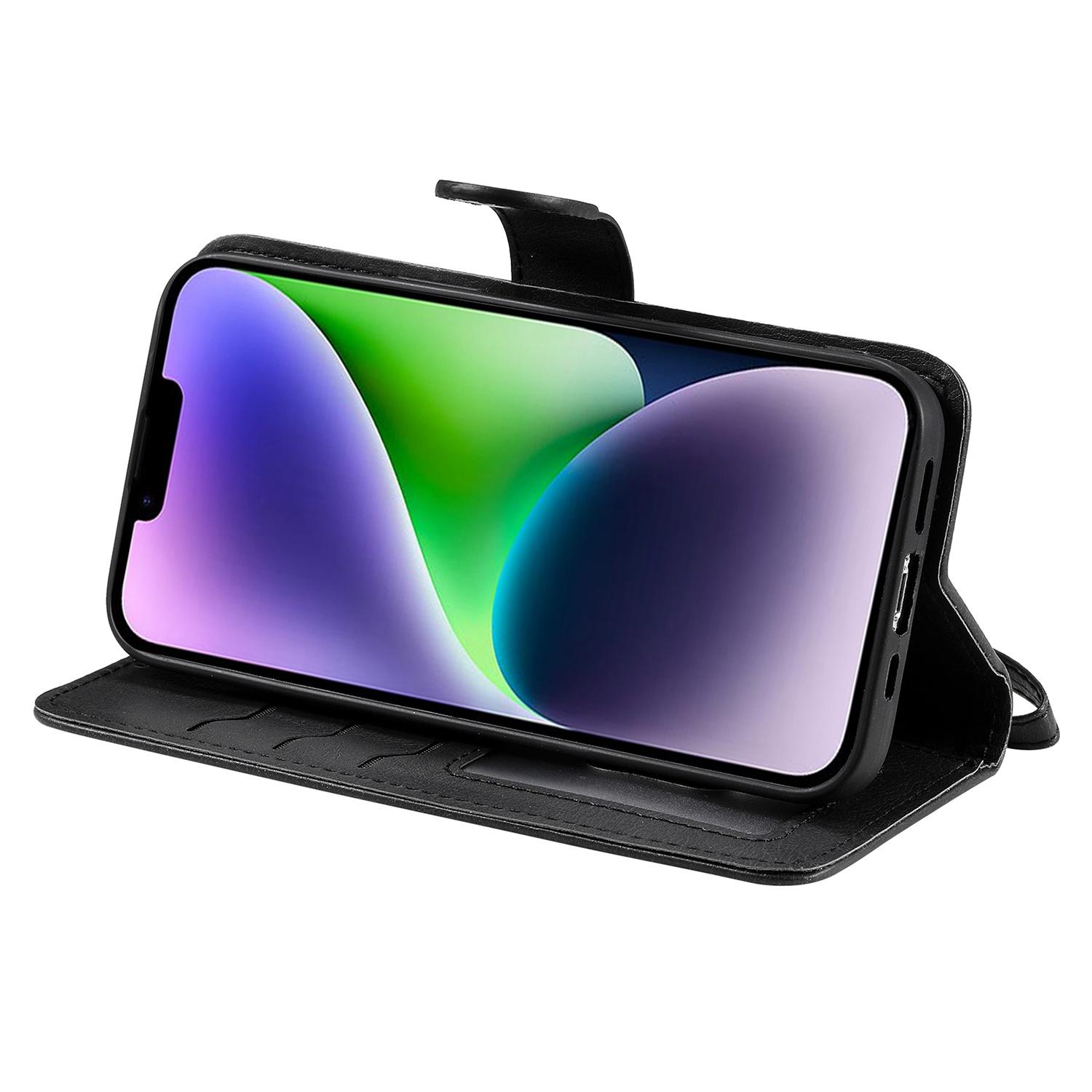 For iPhone 14 Case 2 in 1 Detachable Magnetic Leather Wallet Mobile Cover with Strap Black
For iPhone 14 Case 2 in 1 Detachable Magnetic Leather Wallet Mobile Cover with Strap Black