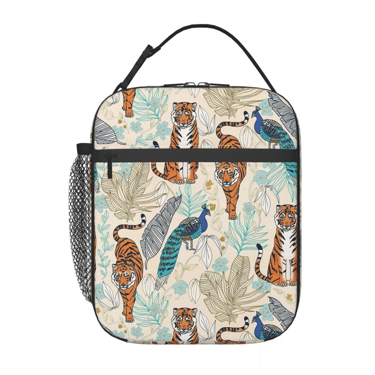 Jungle Tiger And Tropical Floral Insulated Lunch Bag for Kids School Cooler Thermal Food Box Tote Portable Lunch Boxes Container One Size
Jungle Tiger And Tropical Floral Insulated Lunch Bag for Kids School Cooler Thermal Food Box Tote Portable Lunch Boxes Container One Size
