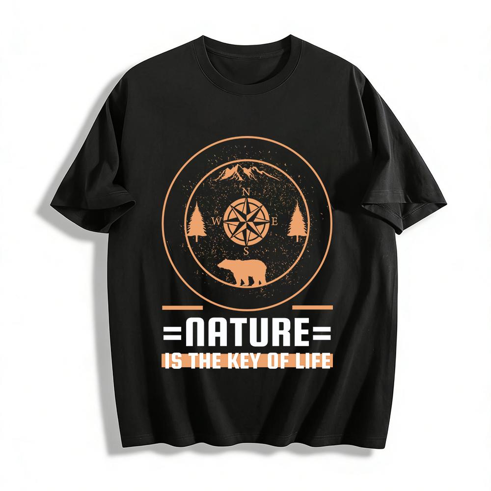 Nature Themed Compass Bear Print Outdoor Casual Breathable Tee Pure cotton T-shirt XXS
Nature Themed Compass Bear Print Outdoor Casual Breathable Tee Pure cotton T-shirt XXS