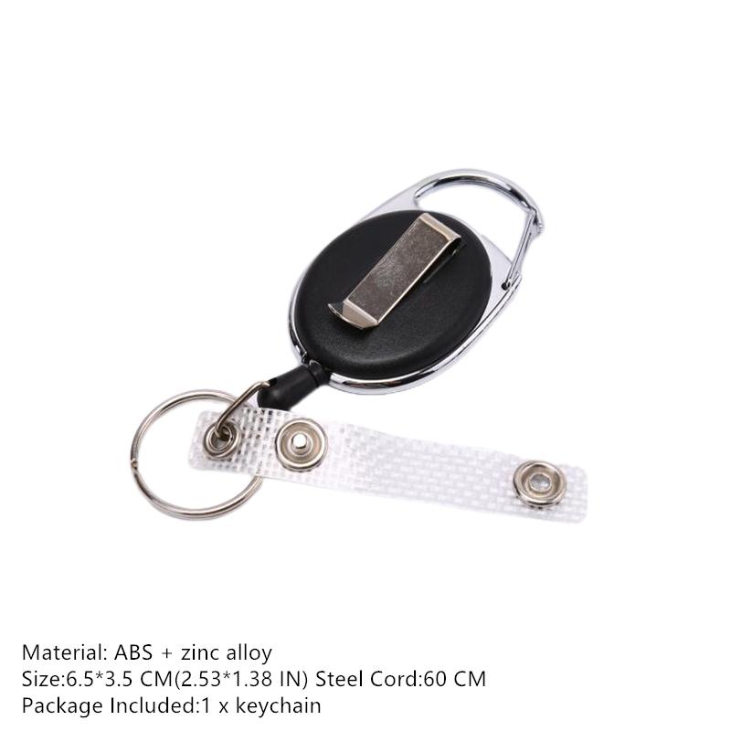 Stainless Steel Wire Rope Elastic Keychain Recoil Sporty Retractable Alarm Key Ring Anti Lost Yoyo Ski Pass ID Card
Stainless Steel Wire Rope Elastic Keychain Recoil Sporty Retractable Alarm Key Ring Anti Lost Yoyo Ski Pass ID Card