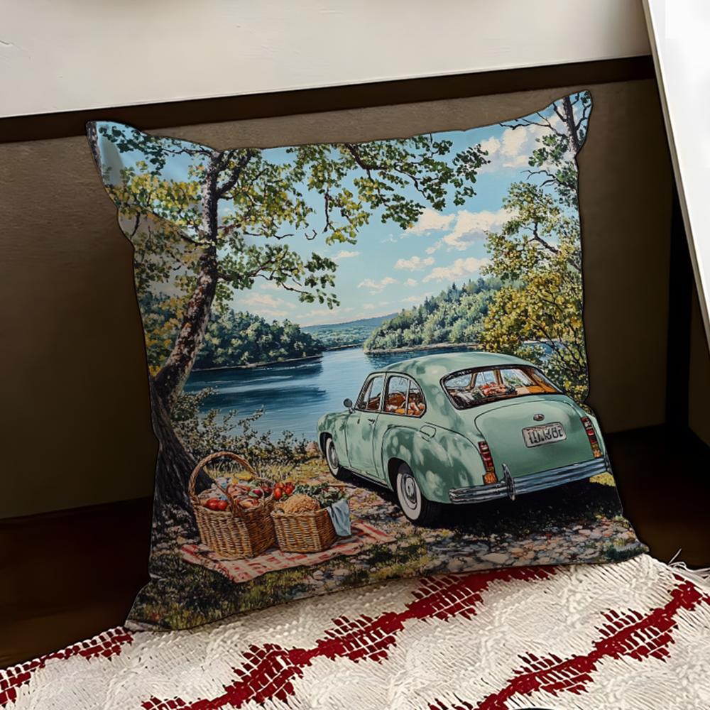 Watercolor Vintage CCar Cushion Cover Reversible Soft Durable Pillow Cover Home Car MultiScene Use for Daily Comfort 30X30cm
Watercolor Vintage CCar Cushion Cover Reversible Soft Durable Pillow Cover Home Car MultiScene Use for Daily Comfort 30X30cm