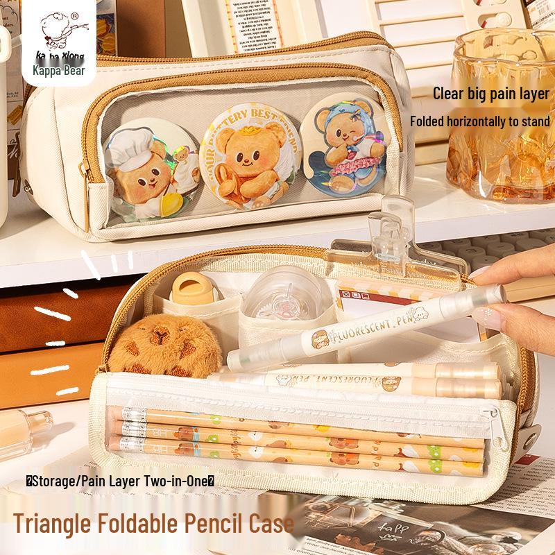 Kaba Bear 2025 Triangle Pencil Case: Stylish, Spacious, and Clear Design for Young Female Students зелений
Kaba Bear 2025 Triangle Pencil Case: Stylish, Spacious, and Clear Design for Young Female Students зелений