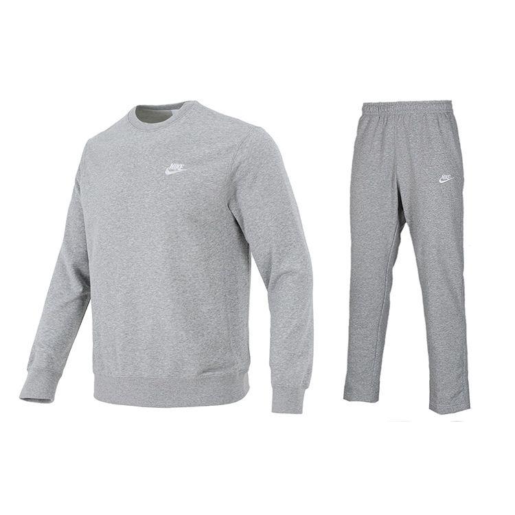 Nike Свитер с круглым вырезом, толстовка, трикотажные длинные брюки, повседневный спортивный комплект, мужские комплекты, серый цвет BV2667-063+BV2714-063 M
Nike Свитер с круглым вырезом, толстовка, трикотажные длинные брюки, повседневный спортивный комплект, мужские комплекты, серый цвет BV2667-063+BV2714-063 M