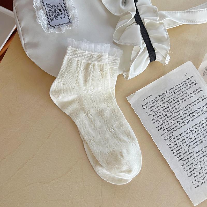 Women s Summer Thin Breathable Mesh Lace Lace Ballet Style White Short Tube Socks 1 pair
Women s Summer Thin Breathable Mesh Lace Lace Ballet Style White Short Tube Socks 1 pair