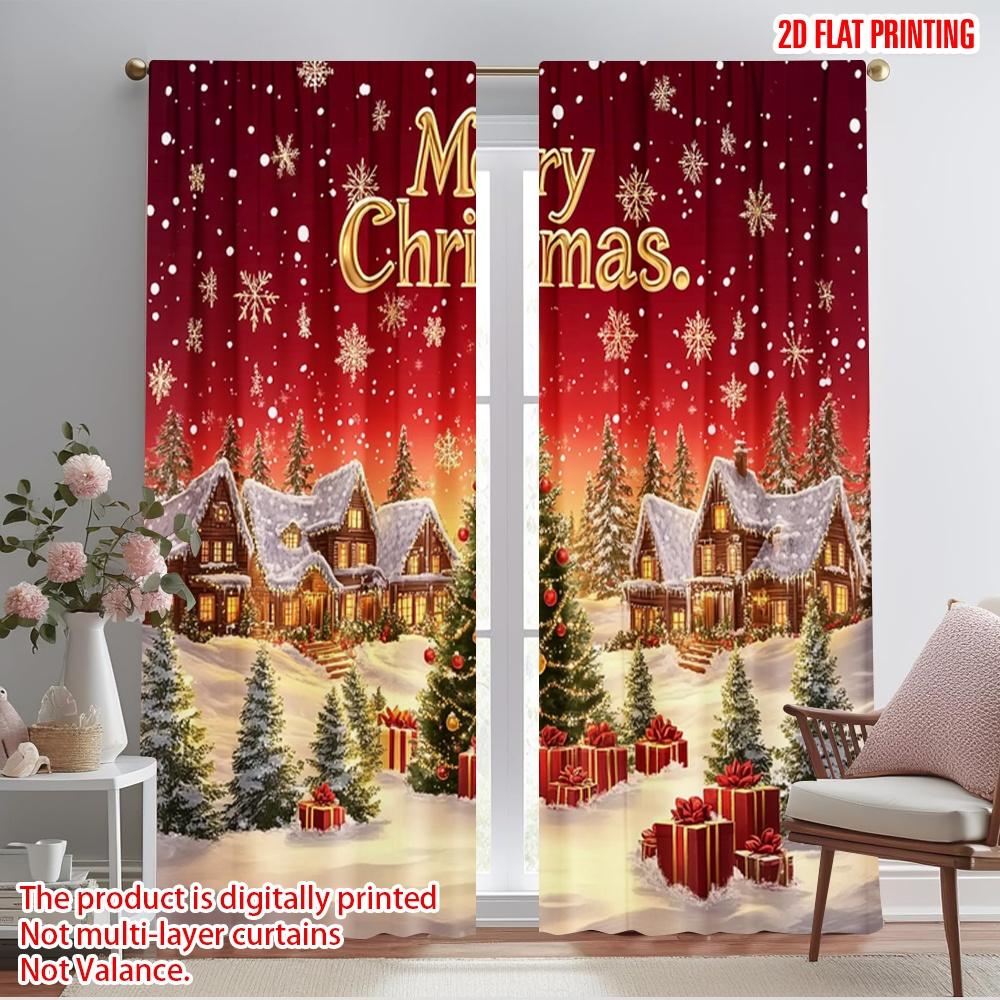2 шт., 2D-печать на плоскости, оконная штора Сцена рождественской деревни , полиэстеровая ткань (без удилища) Идеально для всех сезонов 52.50×116.00 CM 2pcs
2 шт., 2D-печать на плоскости, оконная штора Сцена рождественской деревни , полиэстеровая ткань (без удилища) Идеально для всех сезонов 52.50×116.00 CM 2pcs