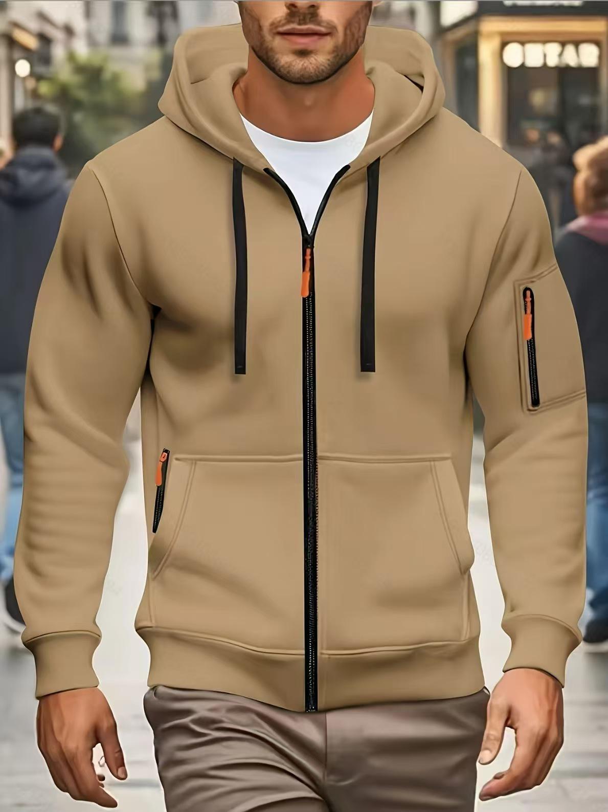 Men s European Size Drop Shoulder Zipper Hoodie Cardigan Jacket - Casual Sports Plain Color Sweatshirt XXXL хакі
Men s European Size Drop Shoulder Zipper Hoodie Cardigan Jacket - Casual Sports Plain Color Sweatshirt XXXL хакі