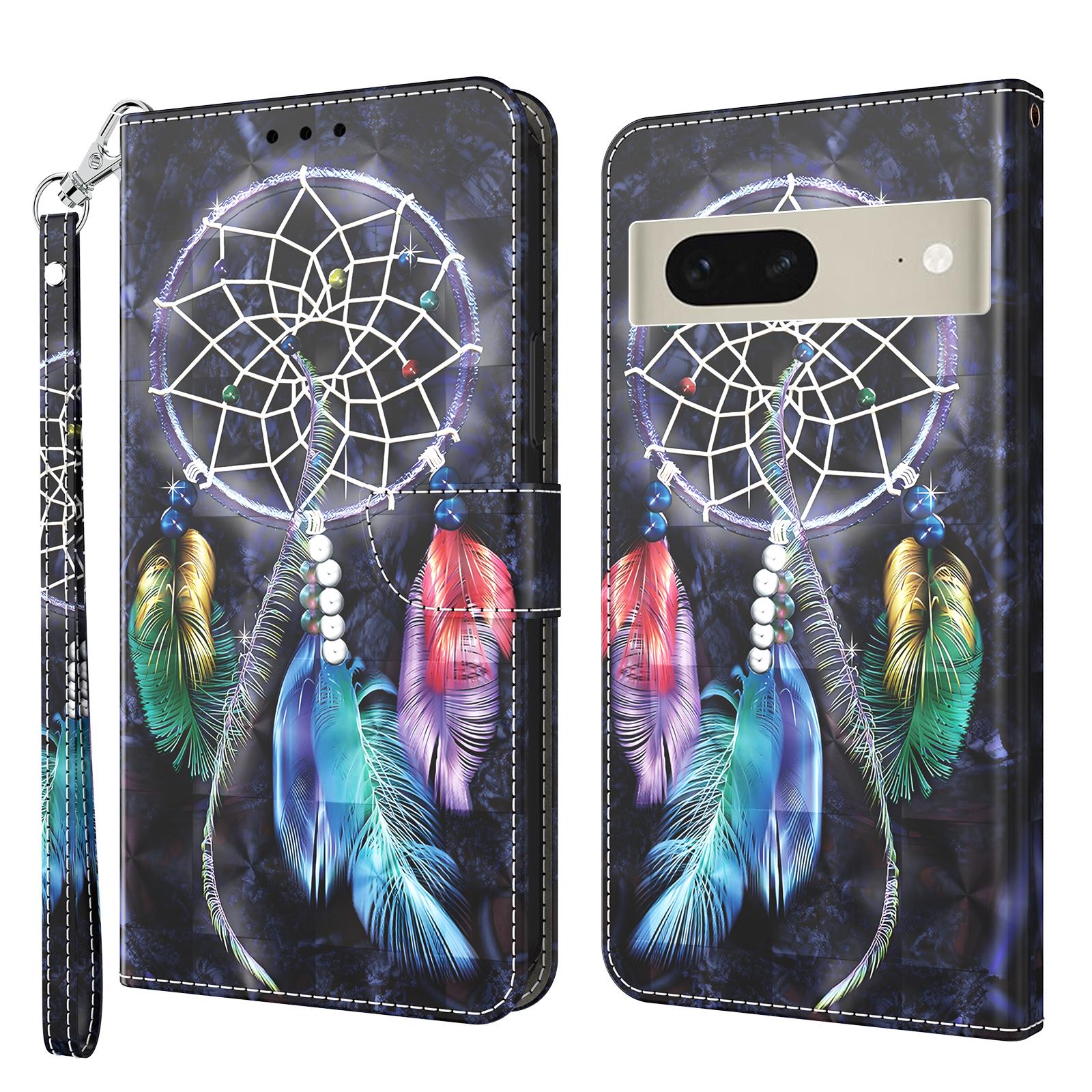 For Google Pixel 8 3D Pattern Printing PU Leather Phone Cover Wallet Phone Stand Case with Strap Dream Catcher
For Google Pixel 8 3D Pattern Printing PU Leather Phone Cover Wallet Phone Stand Case with Strap Dream Catcher