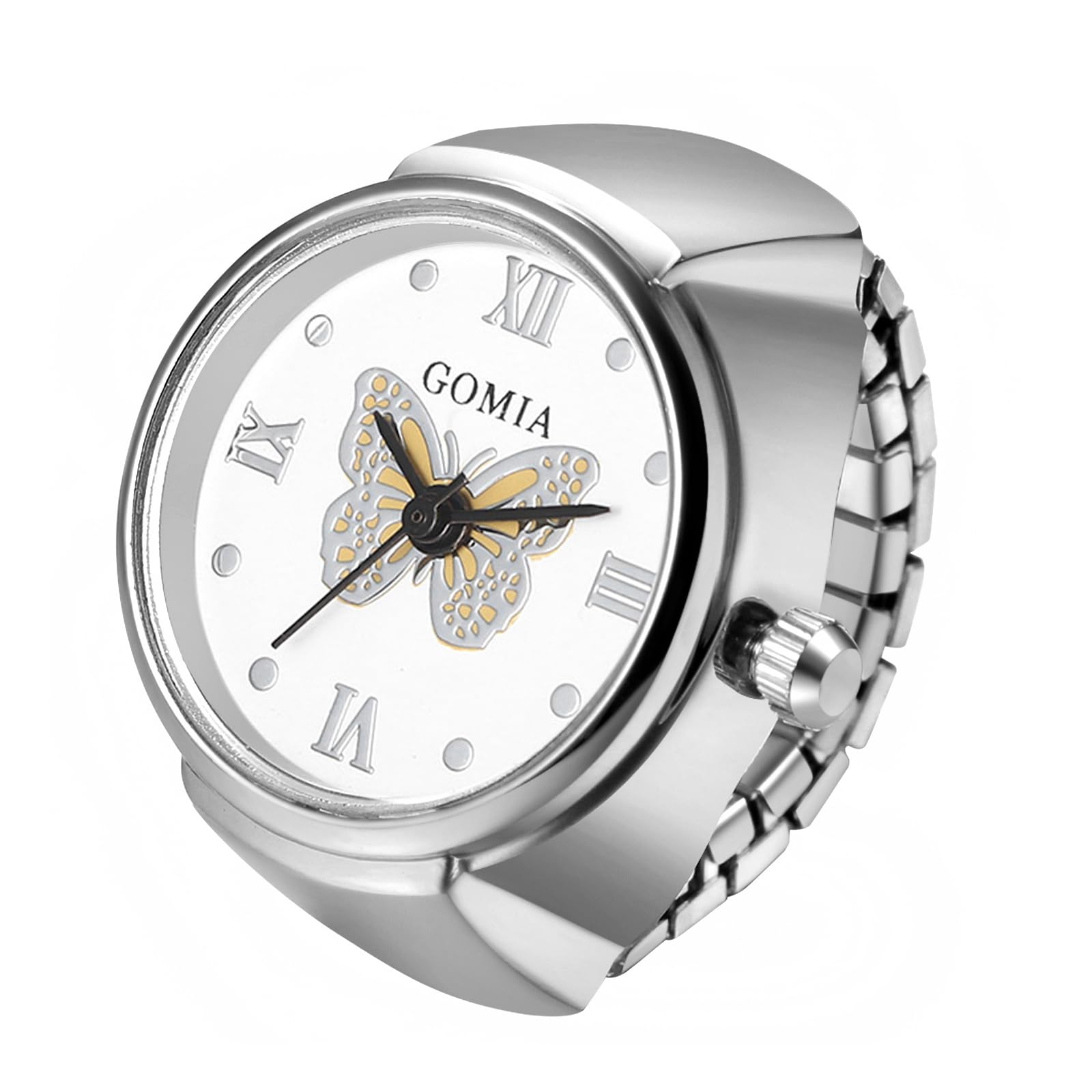 Часы-кольцо Bow Ring Watch One Size Fits Водонепроницаемые аналоговые часы-кольцо Silver Birthday Юбилейный день Белый день Рождественский подарок для девушки жёлтый
Часы-кольцо Bow Ring Watch One Size Fits Водонепроницаемые аналоговые часы-кольцо Silver Birthday Юбилейный день Белый день Рождественский подарок для девушки жёлтый
