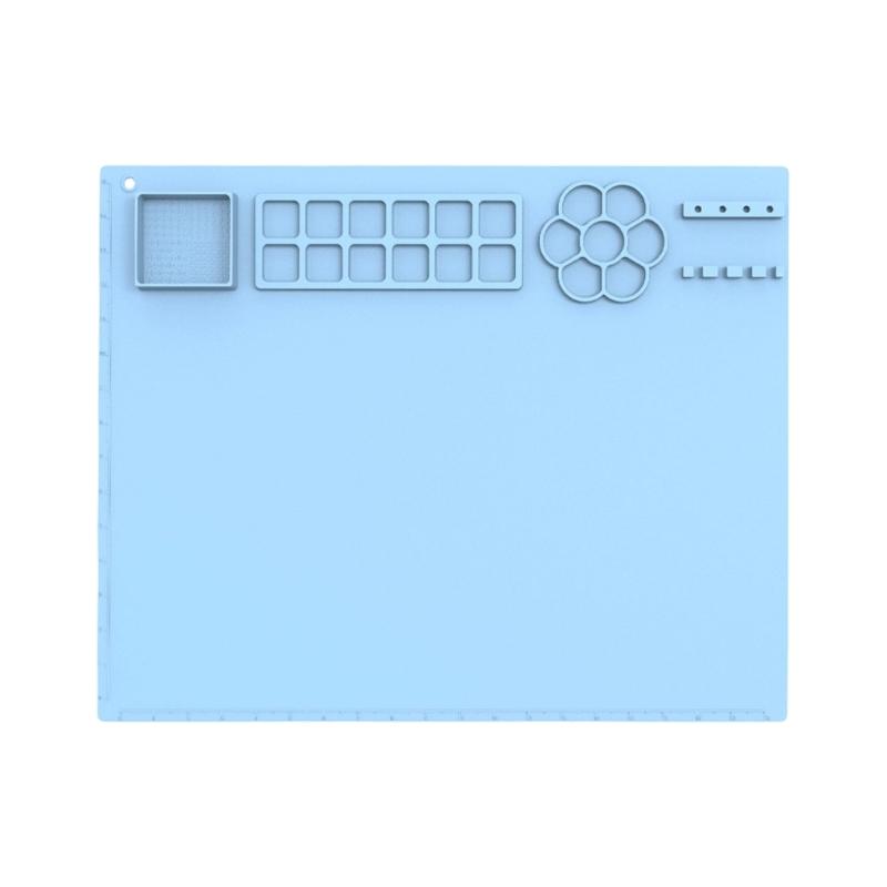 Миючий силіконовий килимок для малювання 50x40см Багатофункціональна палітра-планшет для малювання для дітей В приміщенні та на вулиці Малювання синій
Миючий силіконовий килимок для малювання 50x40см Багатофункціональна палітра-планшет для малювання для дітей В приміщенні та на вулиці Малювання синій