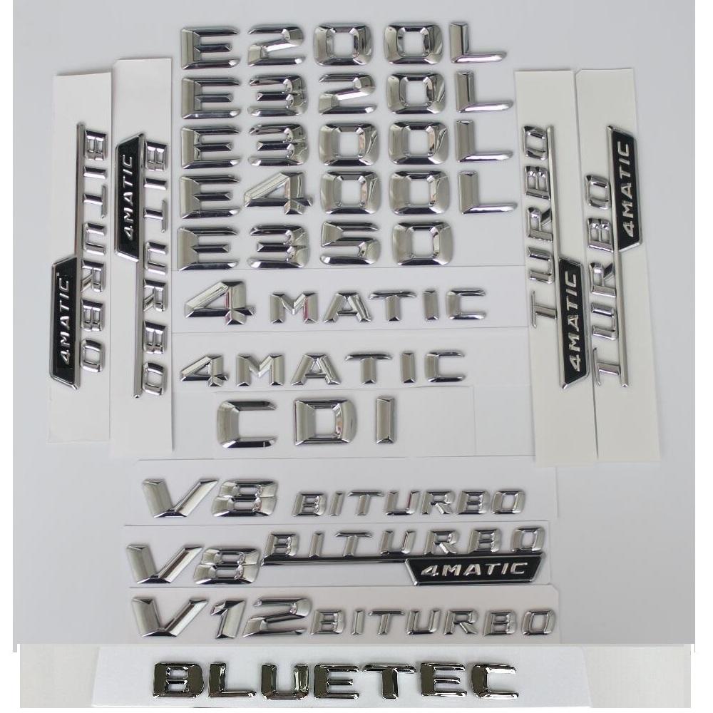3D Chrome Shiny Silver Letters Number Trunk Rear Emblems Badges for Mercedes Benz W212 W211 W213 E200 E220 E250 E350 CDI 4MATIC 4MATIC
3D Chrome Shiny Silver Letters Number Trunk Rear Emblems Badges for Mercedes Benz W212 W211 W213 E200 E220 E250 E350 CDI 4MATIC 4MATIC