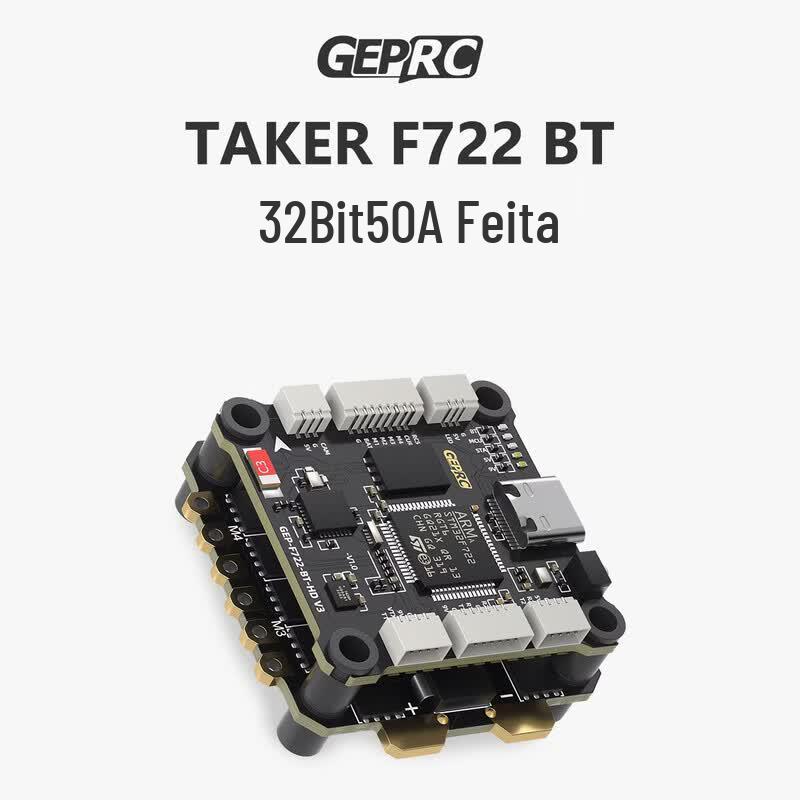 TAKER F722 Flight Controller & 50A BL32 ESC Stack Standard
TAKER F722 Flight Controller & 50A BL32 ESC Stack Standard