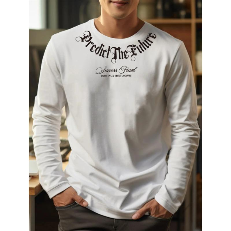 Spring and Autumn Letter Printed Long Sleeve Simple Fashion Trend T-shirts Street Clothes Comfortable Men s T-shirts S
Spring and Autumn Letter Printed Long Sleeve Simple Fashion Trend T-shirts Street Clothes Comfortable Men s T-shirts S