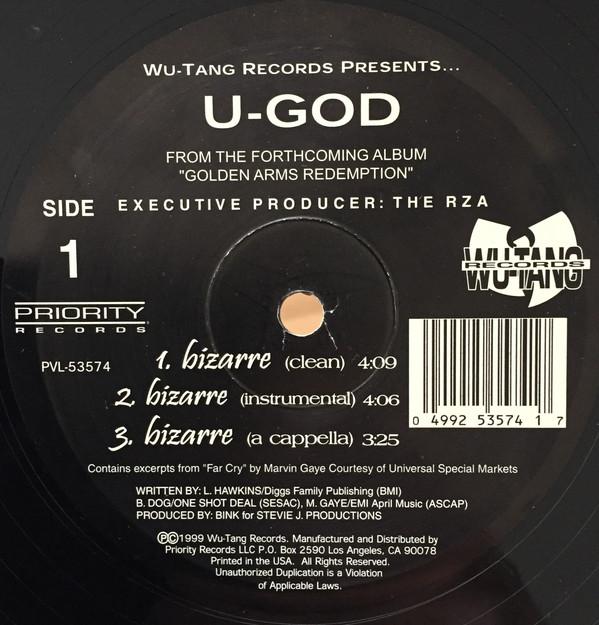 12inch Record U-GOD - Bizarre PVL53574 Wu-Tang Records 1999 US Rap & Hip-Hop/R&B Used
12inch Record U-GOD - Bizarre PVL53574 Wu-Tang Records 1999 US Rap & Hip-Hop/R&B Used