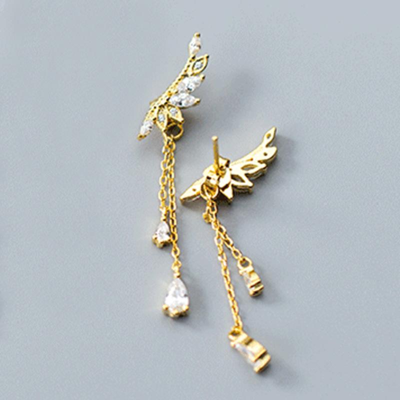 100% 925 Silver Fashion Shiny Crystal Angel Wings Ladies`Long Drop Earrings Women Jewelry Female Christmas Gift Cheap золотой
100% 925 Silver Fashion Shiny Crystal Angel Wings Ladies`Long Drop Earrings Women Jewelry Female Christmas Gift Cheap золотой