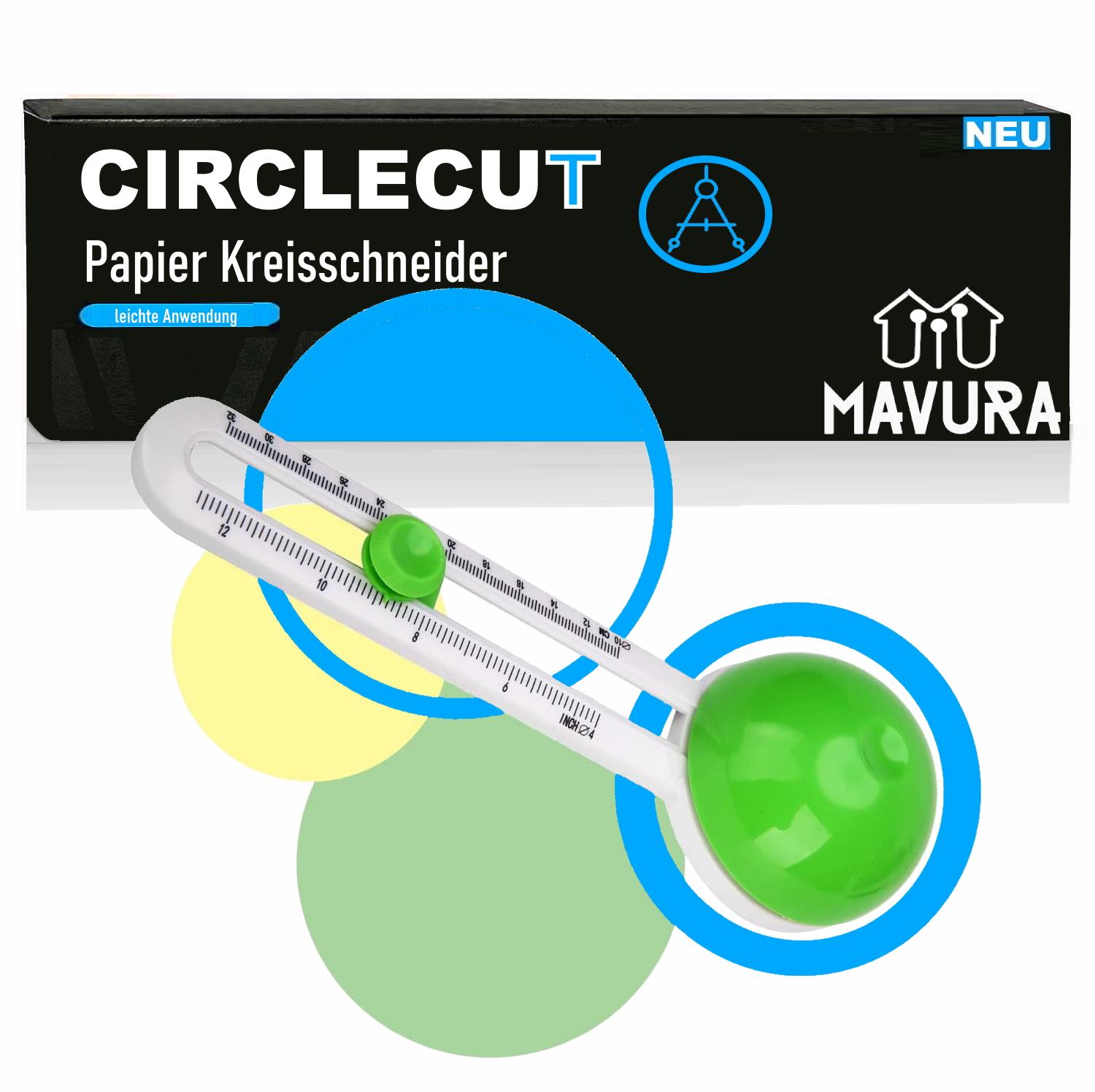CIRCLECUT Циркульний ніж для паперу, Циркульний різак, Круговий різак із запасними лезами 
CIRCLECUT Циркульний ніж для паперу, Циркульний різак, Круговий різак із запасними лезами