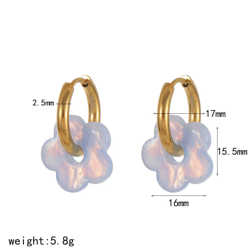 Elegant Flower Hoop Earrings In Stainless Steel With Colorful Finish For Gift Women рожевий
Elegant Flower Hoop Earrings In Stainless Steel With Colorful Finish For Gift Women рожевий