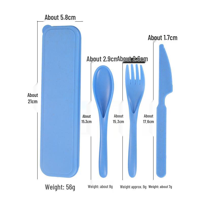 Portable Wheat Straw Cutlery Set: Reusable Fork, Knife, and Spoon for Students and Travel
Portable Wheat Straw Cutlery Set: Reusable Fork, Knife, and Spoon for Students and Travel