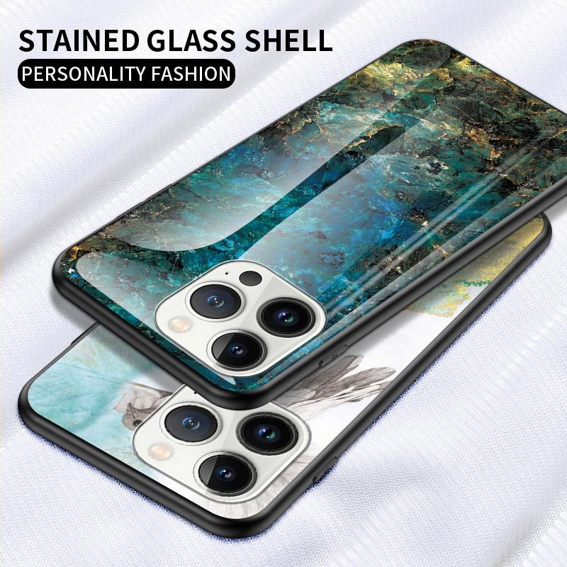 For iPhone 14 Pro Max 6.7 inch Drop-proof Phone Case Marble Pattern Tempered Glass+PC+TPU Hybrid Cover White Marble
For iPhone 14 Pro Max 6.7 inch Drop-proof Phone Case Marble Pattern Tempered Glass+PC+TPU Hybrid Cover White Marble