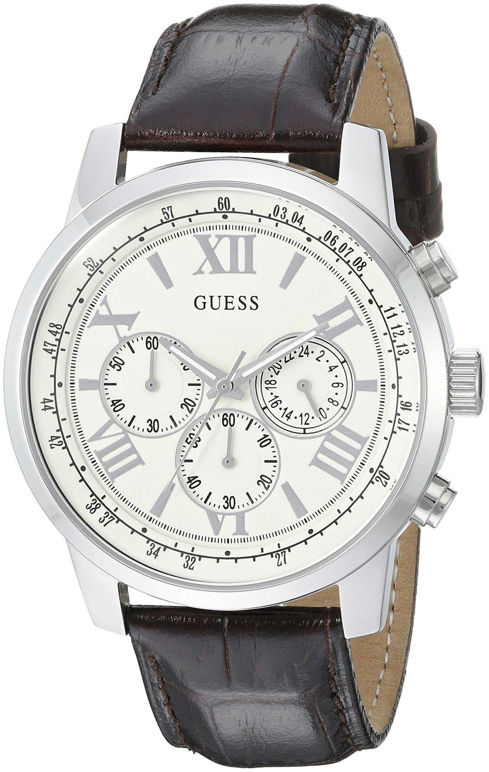 Мужские наручные часы GUESS U0380G2 из нержавеющей стали с многофункциональным циферблатом с хронографом и пряжкой из натуральной кожи
Мужские наручные часы GUESS U0380G2 из нержавеющей стали с многофункциональным циферблатом с хронографом и пряжкой из натуральной кожи