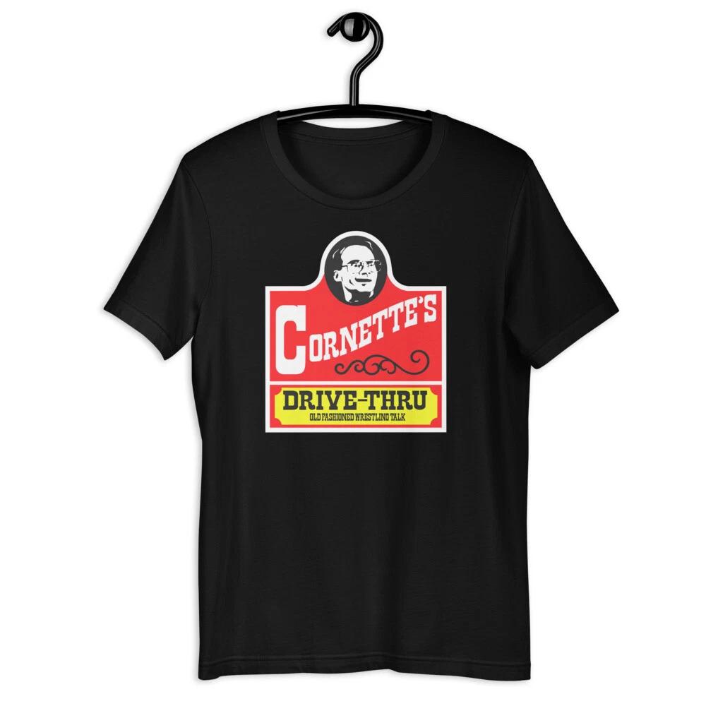 CORNETTE S DRIVE THRU Podcast Shirt Short-Sleeve Unisex T-Shirt 3XL
CORNETTE S DRIVE THRU Podcast Shirt Short-Sleeve Unisex T-Shirt 3XL