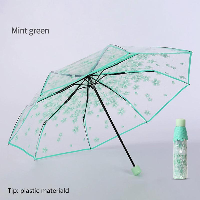 1 шт. Трехслойный зонт-красавица «Цветущая сакура», прозрачный, дождевик, складной, ручной, ветрозащитный зелёный
1 шт. Трехслойный зонт-красавица «Цветущая сакура», прозрачный, дождевик, складной, ручной, ветрозащитный зелёный