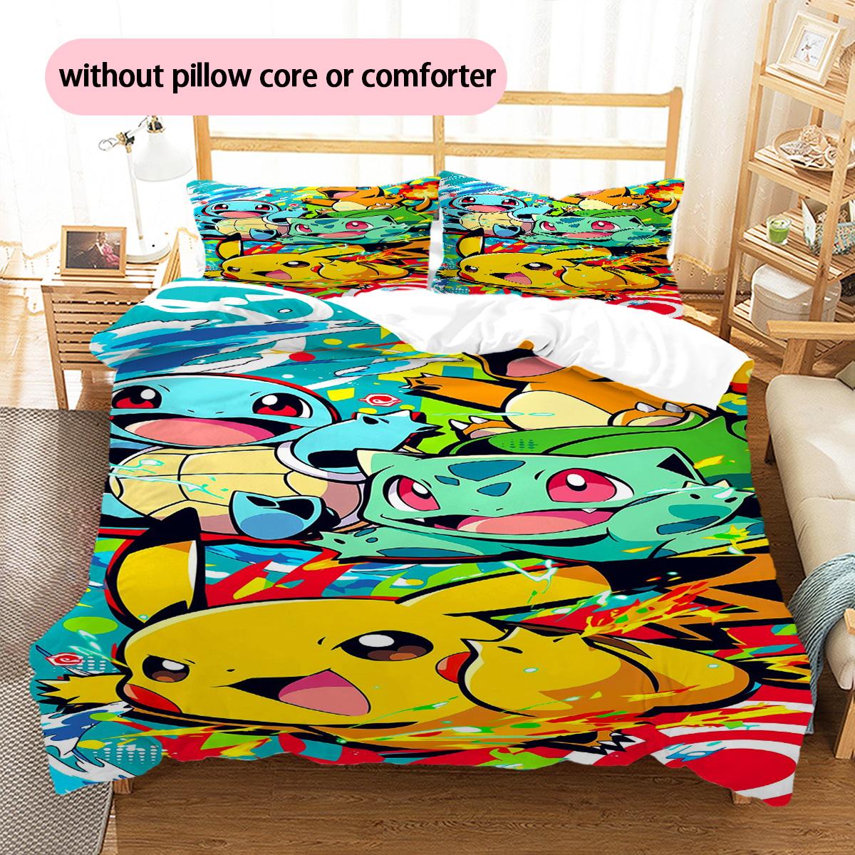 Pokémon Pikachu Eevee Pattern Bedding Home Decoration Birthday Gift (1 * duvet cover + 2 * pillowcase, without core) 135x200cm
Pokémon Pikachu Eevee Pattern Bedding Home Decoration Birthday Gift (1 * duvet cover + 2 * pillowcase, without core) 135x200cm