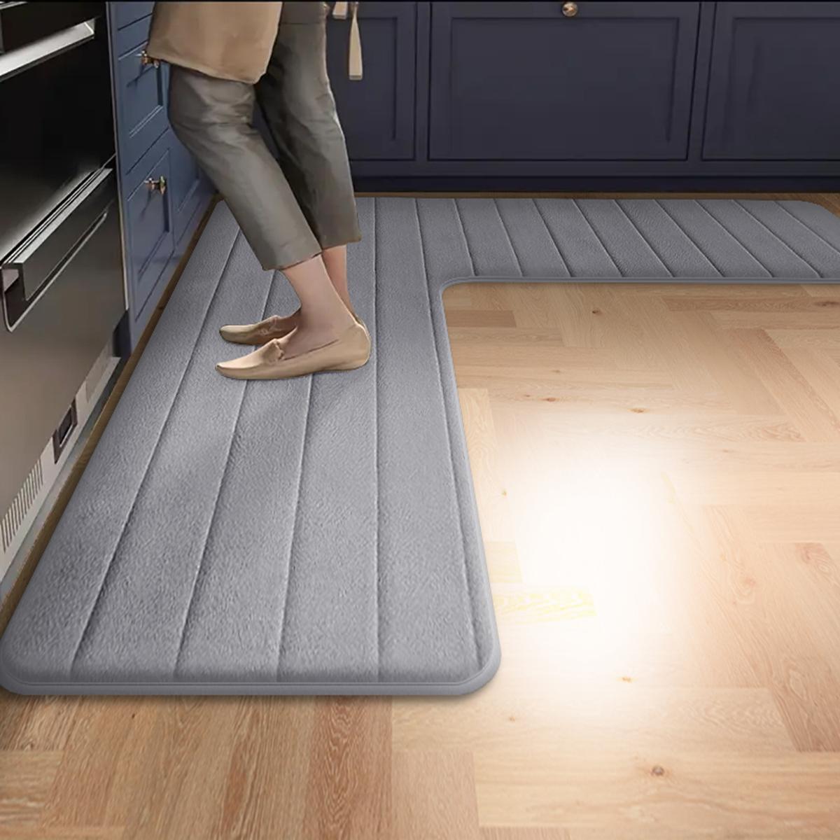 Solid color long strip kitchen floor mat L-shaped flannel restaurant absorbent floor mat household non-slip toilet mat door mat
Solid color long strip kitchen floor mat L-shaped flannel restaurant absorbent floor mat household non-slip toilet mat door mat