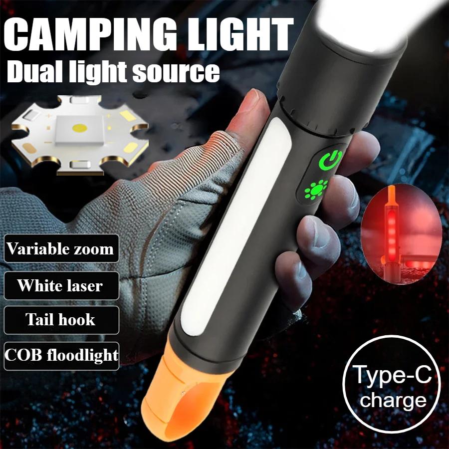 New Multifunctional Flashlight with Side Floodlights Telescopic Zoom Outdoor Portable Tactical Flashlight Carrying Tail Hook 5 Modes
New Multifunctional Flashlight with Side Floodlights Telescopic Zoom Outdoor Portable Tactical Flashlight Carrying Tail Hook 5 Modes