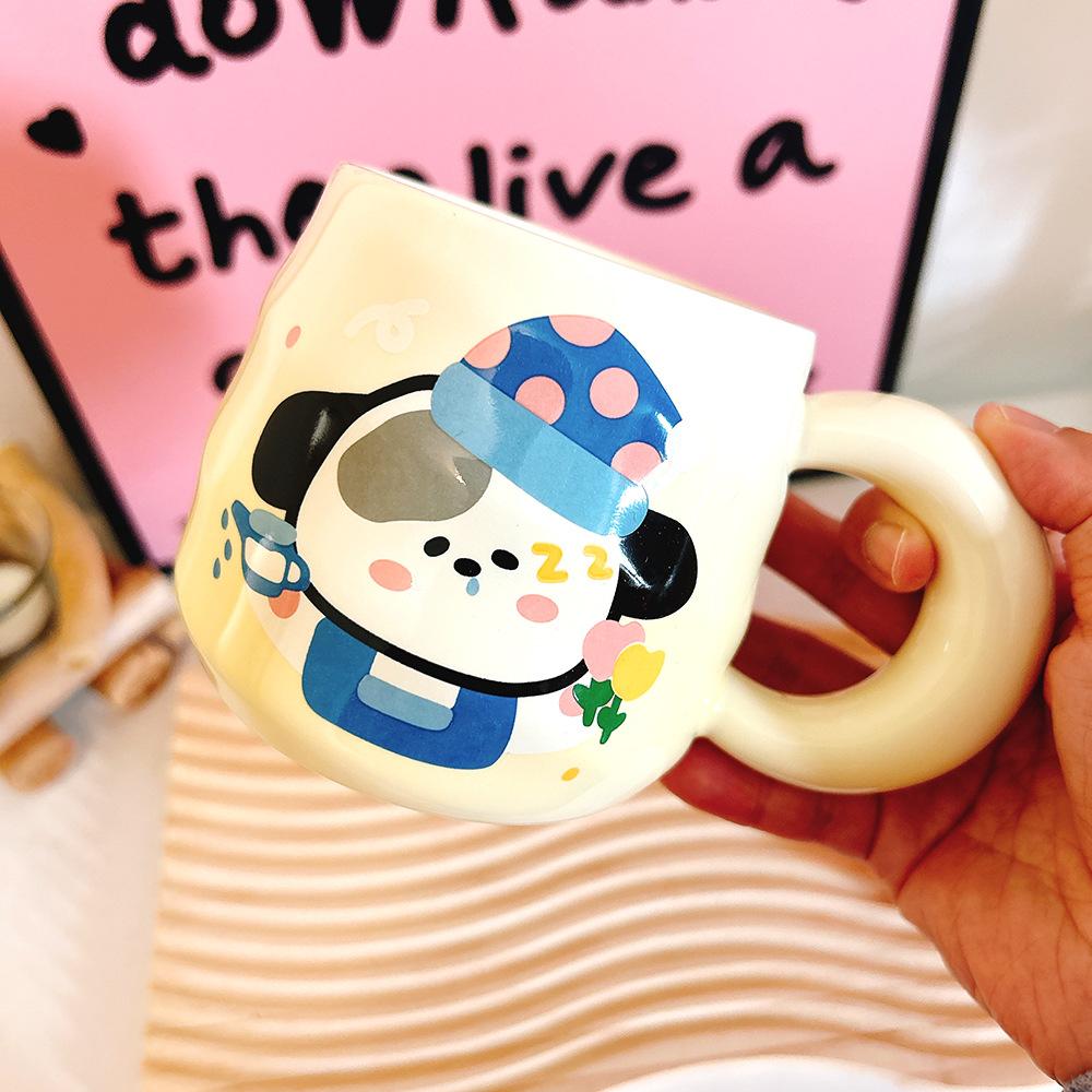 Premium Cute Cartoon Puppy Couple Ceramic Cup Mug Water Cup Girls Boys Gift Big Handle Souvenir Strong Strong Strong 350ml
Premium Cute Cartoon Puppy Couple Ceramic Cup Mug Water Cup Girls Boys Gift Big Handle Souvenir Strong Strong Strong 350ml