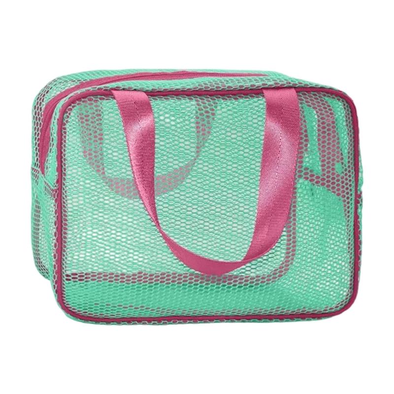 Reusable Mesh Storage Pouch Cosmetic Organizers For Gym Swim Accessory Sturdy Washable Travel Beach Bag зелений
Reusable Mesh Storage Pouch Cosmetic Organizers For Gym Swim Accessory Sturdy Washable Travel Beach Bag зелений