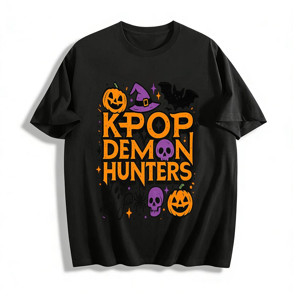 Halloween KPOP Demon Hunters Graphic Top K-Pop Fans Holiday Vibe Casual Crewneck Sweatshirt Pure cotton T-shirt XXS
Halloween KPOP Demon Hunters Graphic Top K-Pop Fans Holiday Vibe Casual Crewneck Sweatshirt Pure cotton T-shirt XXS