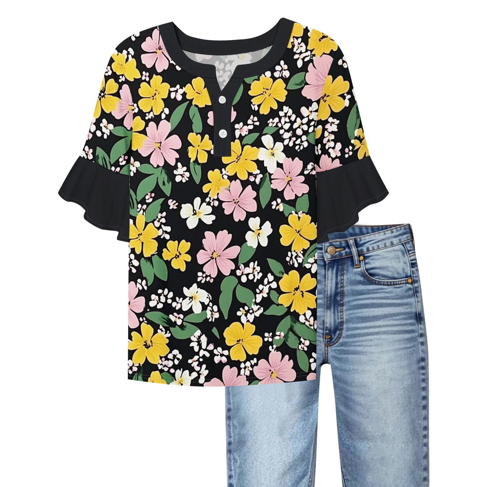 Women s Casual Fashion V-neck Ruffled Sleeves Loose Versatile Color Short Sleeves XL Темно-синій
Women s Casual Fashion V-neck Ruffled Sleeves Loose Versatile Color Short Sleeves XL Темно-синій